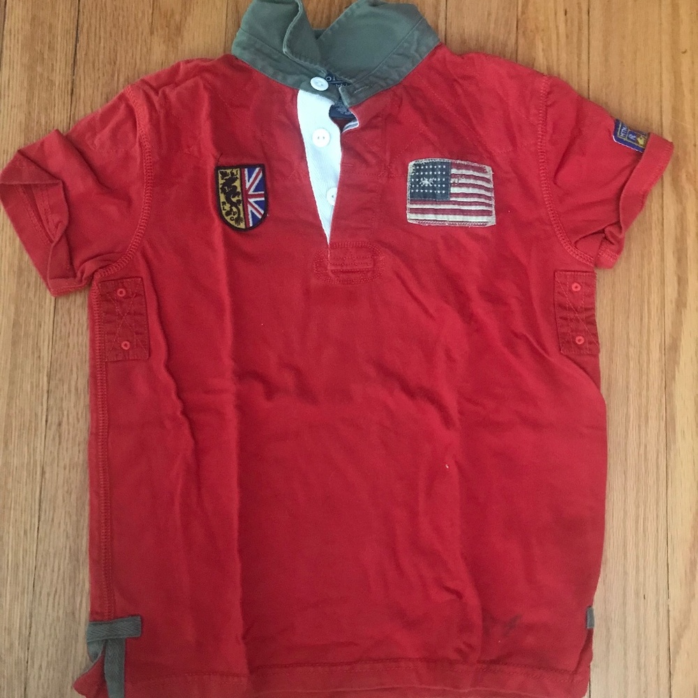 Boy's Red Collared Shirt by Ralph Lauren